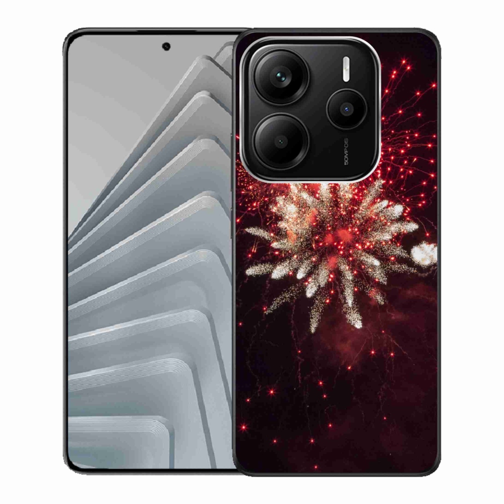 Gélový kryt mmCase na Xiaomi Redmi Note 14 5G - ohňostroj