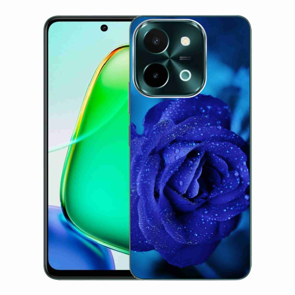 Gélový obal mmCase na Vivo Y28 - modrá ruža