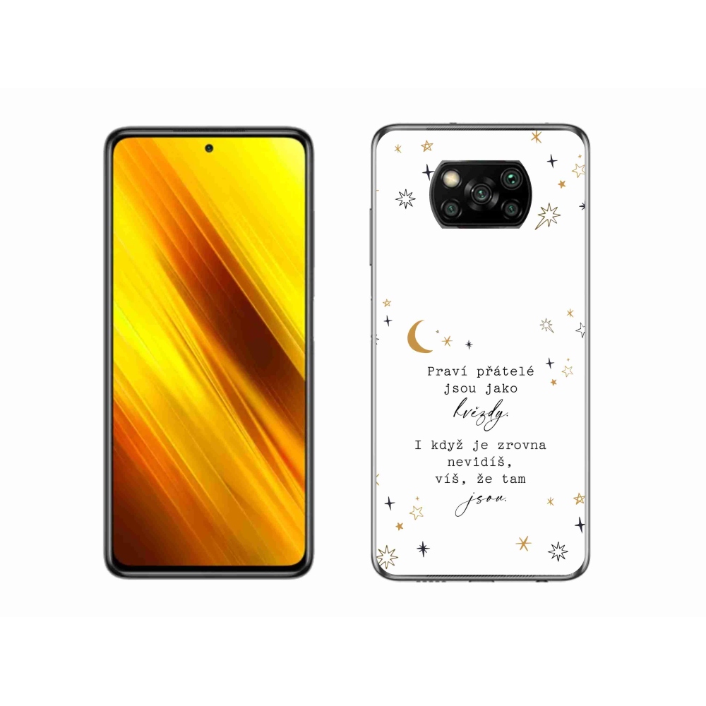 Gélový kryt mmCase na Xiaomi Poco X3 Pro - citát 6 biele pozadie