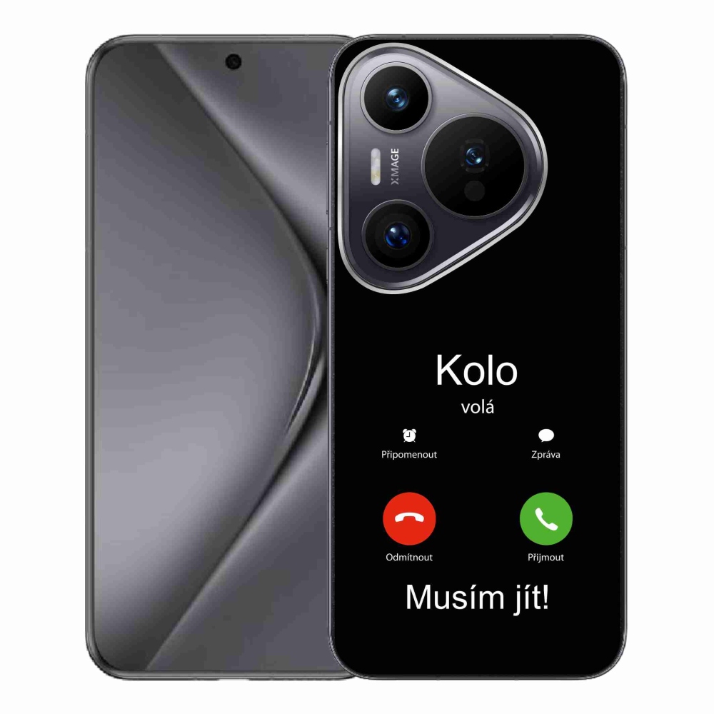 Gélový kryt mmCase na Huawei Pura 70 Pro - bicykel volá čierne pozadie