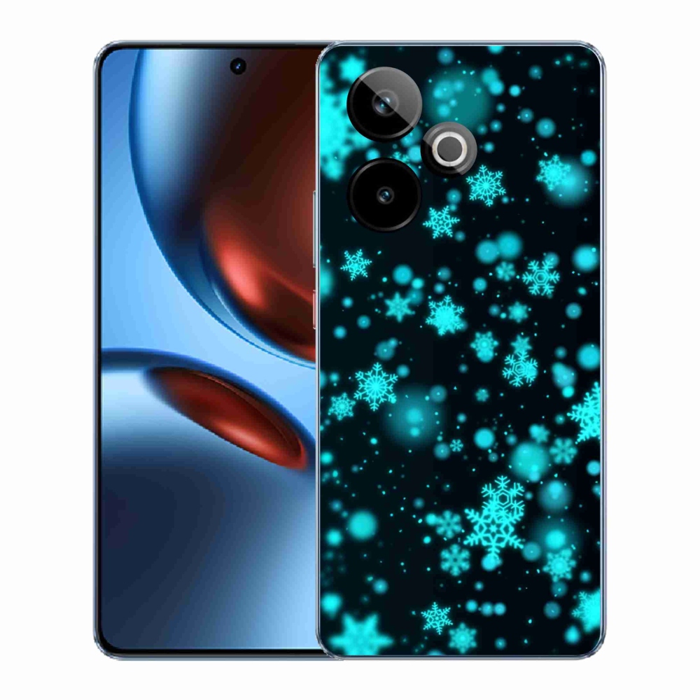 Gélový kryt mmCase na Realme GT 7 5G/GT 7T 5G - snehové vločky 1