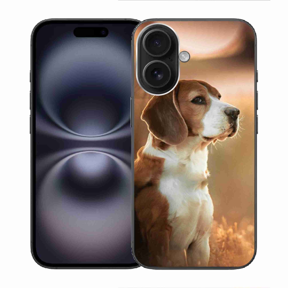 Gélový kryt mmCase na iPhone 16 - bígl