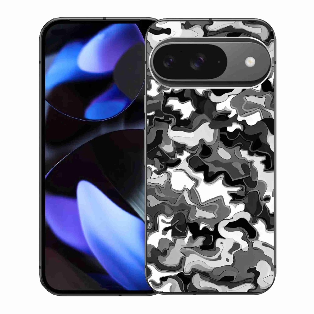 Gélový kryt mmCase na Google Pixel 9/9 Pro - maskáčový vzor 3