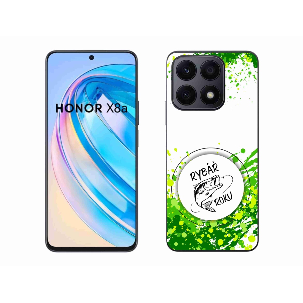 Gélový kryt mmCase na Honor X8a - rybár roku biele pozadie