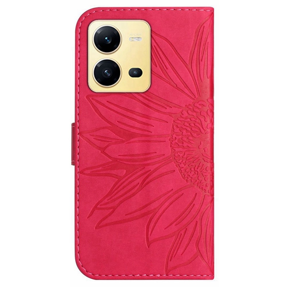 Sunflower knižkové púzdro na Vivo X80 Lite - rose