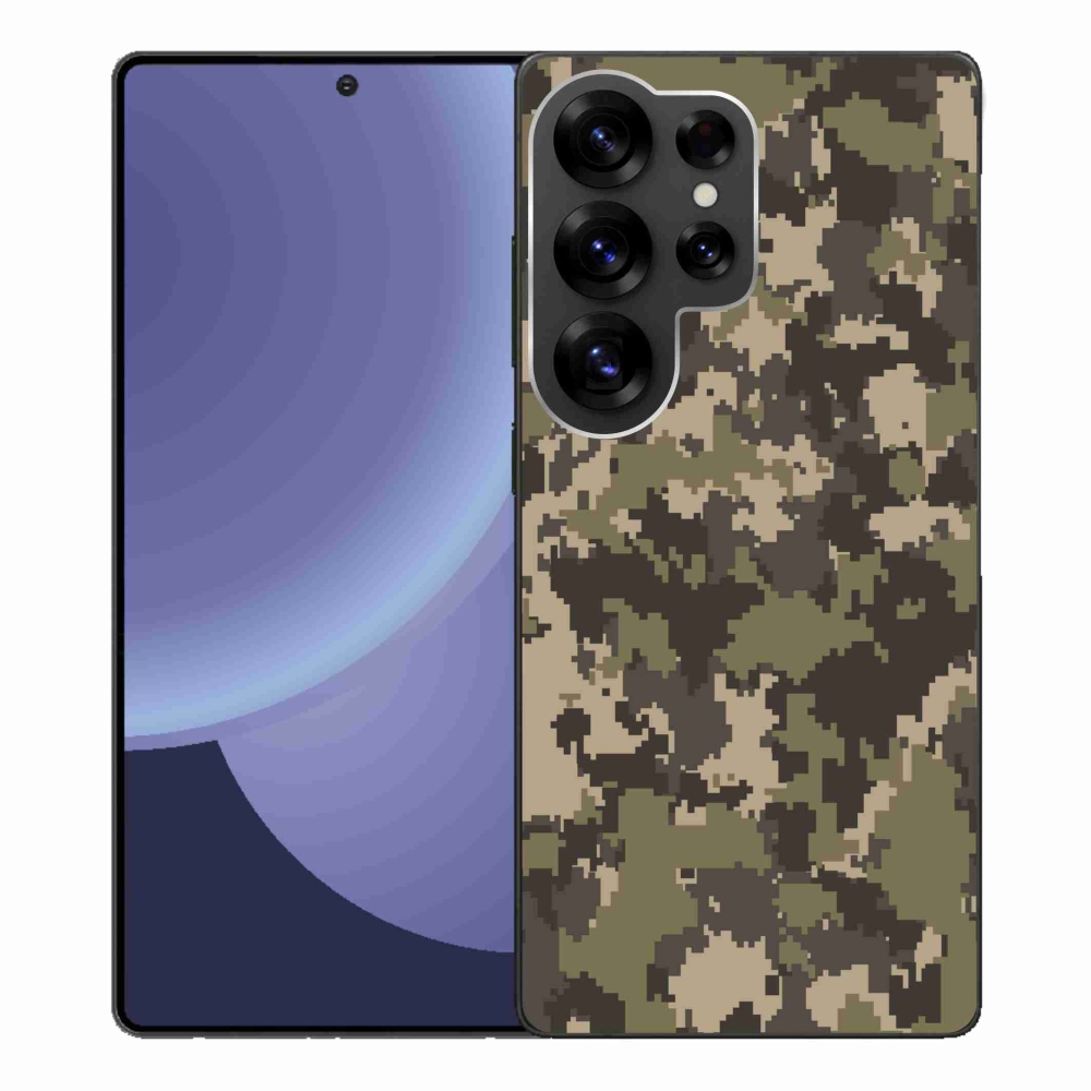 Gélový kryt mmCase na Samsung Galaxy S25 Ultra - maskáčový vzor 12