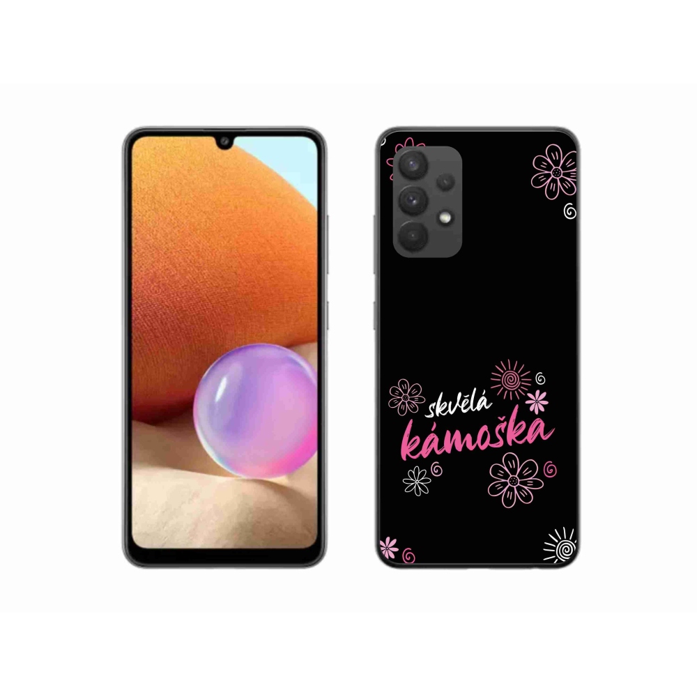 Gélový kryt mmCase na Samsung Galaxy A32 4G - skvelá kamoška čierne pozadie