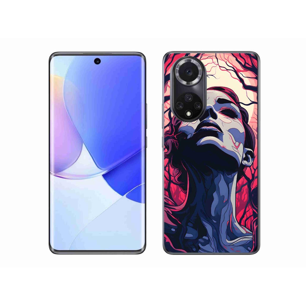 Gelový kryt mmCase na Huawei Nova 9 - abstraktní obličej