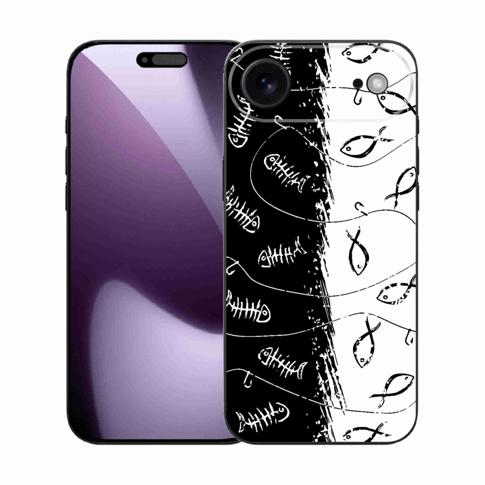 Gélový kryt mmCase na iPhone 17 Air - kostry a rybky