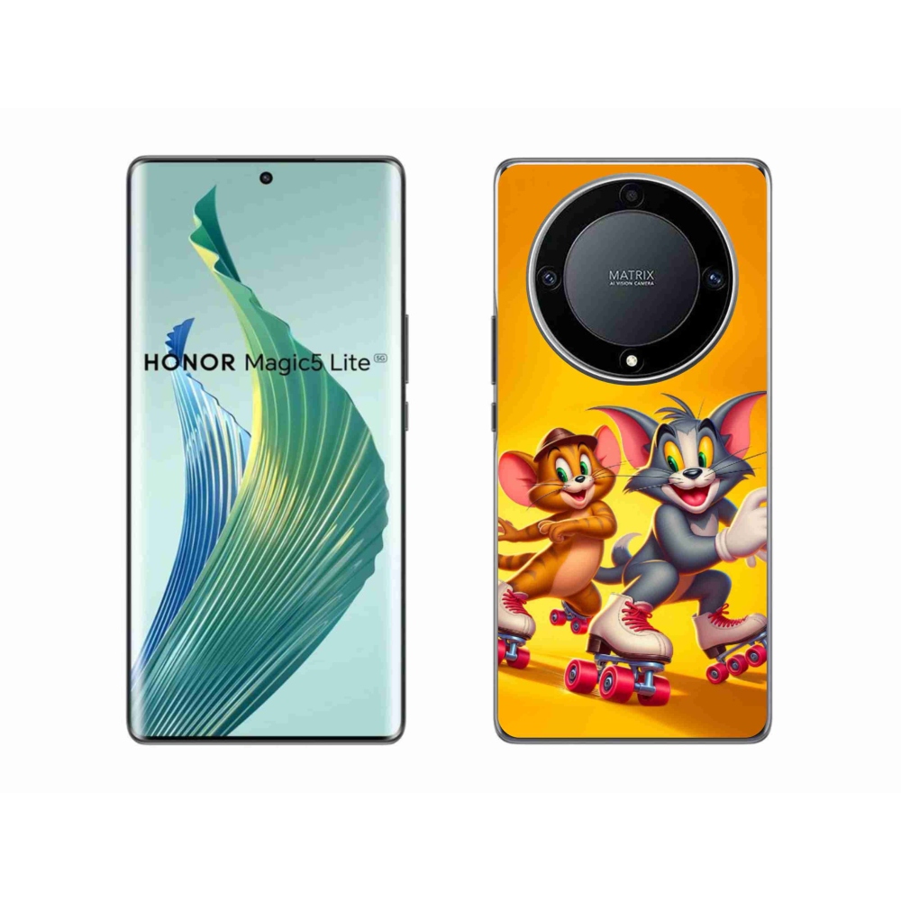 Gélový kryt mmCase na Honor Magic 5 Lite 5G - tom a jerry