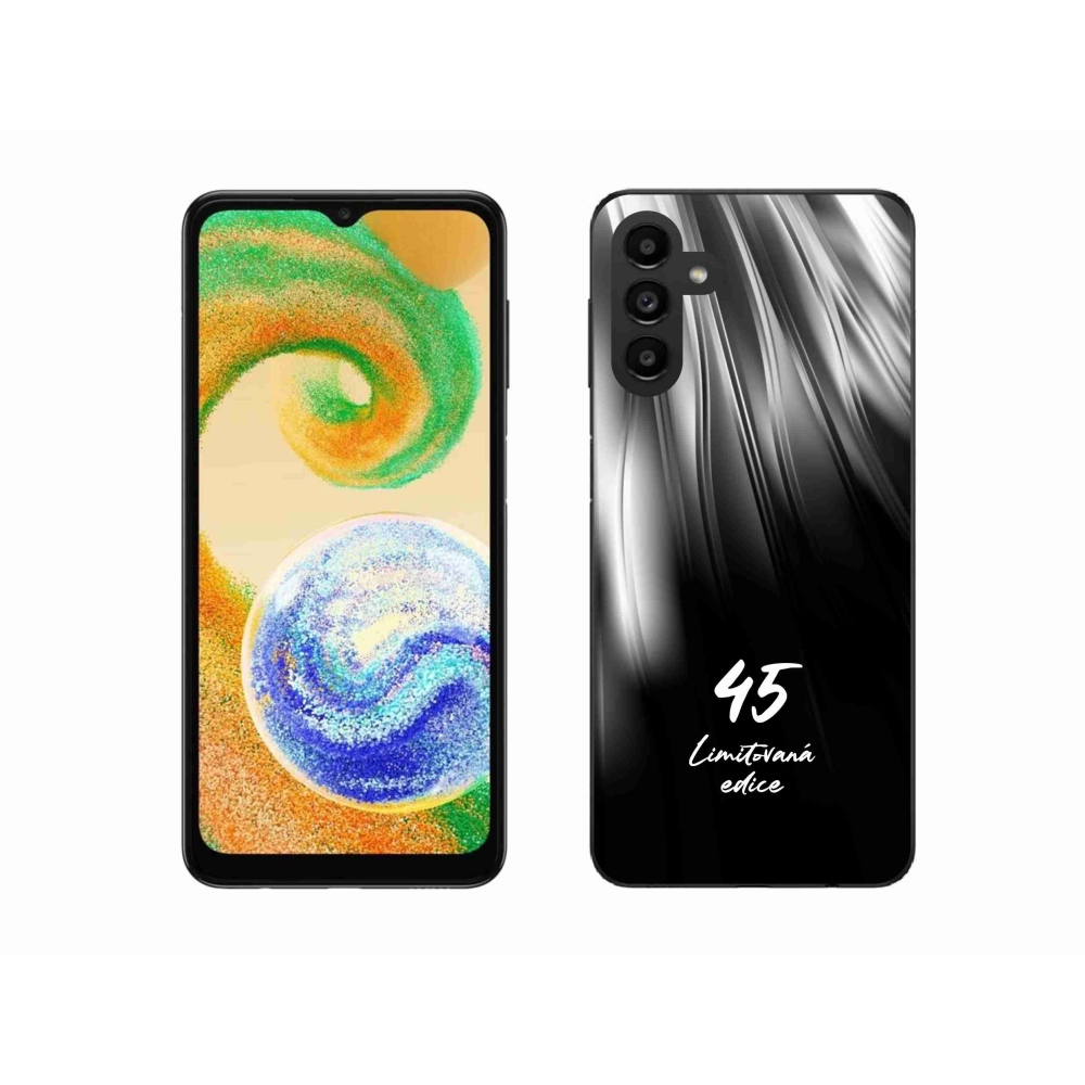 Gélový kryt mmCase na Samsung Galaxy A04s (164.7x76.7x9.1mm) - 45 limitovaná edícia čierne pozadie