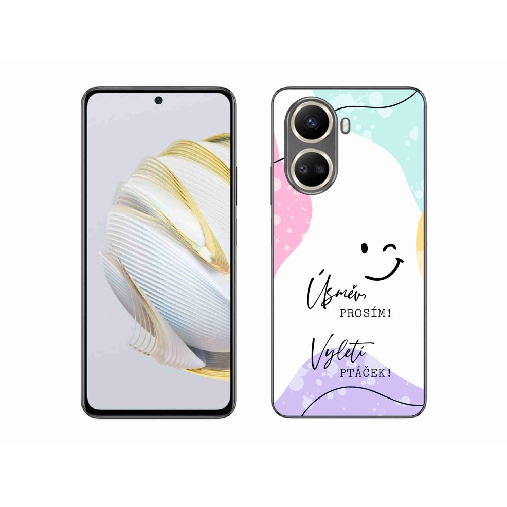 Gélový kryt mmCase na Huawei Nova 10 SE - vtipný text 4 biele pozadie