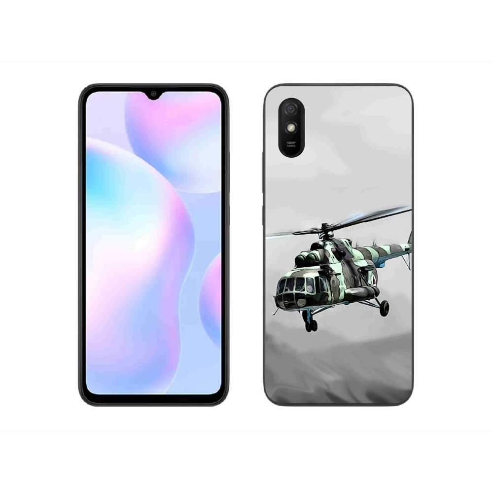 Gélový kryt mmCase na Xiaomi Redmi 9A - vojenský vrtuľník