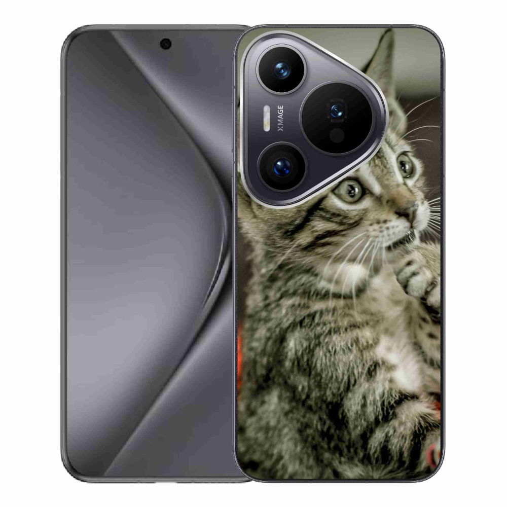 Gélový kryt mmCase na Huawei Pura 70 Pro - roztomilá mačka