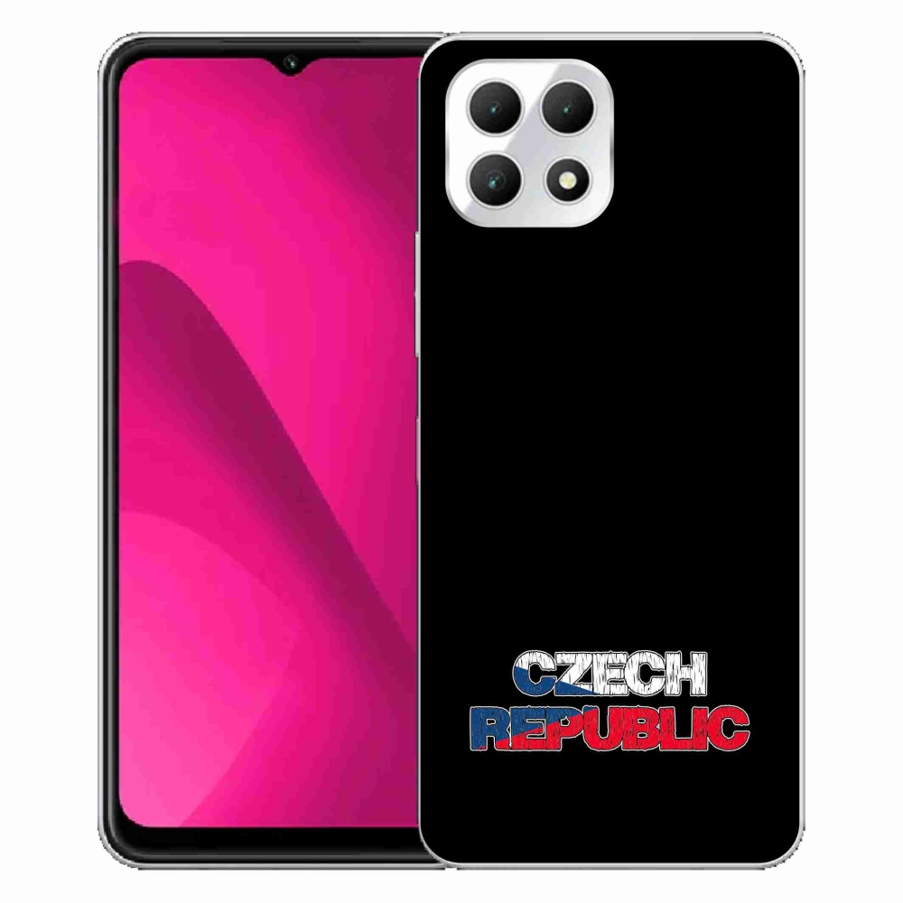 Gélový kryt mmCase na T-Mobile T Phone 2 - Czech Republic čierne pozadie