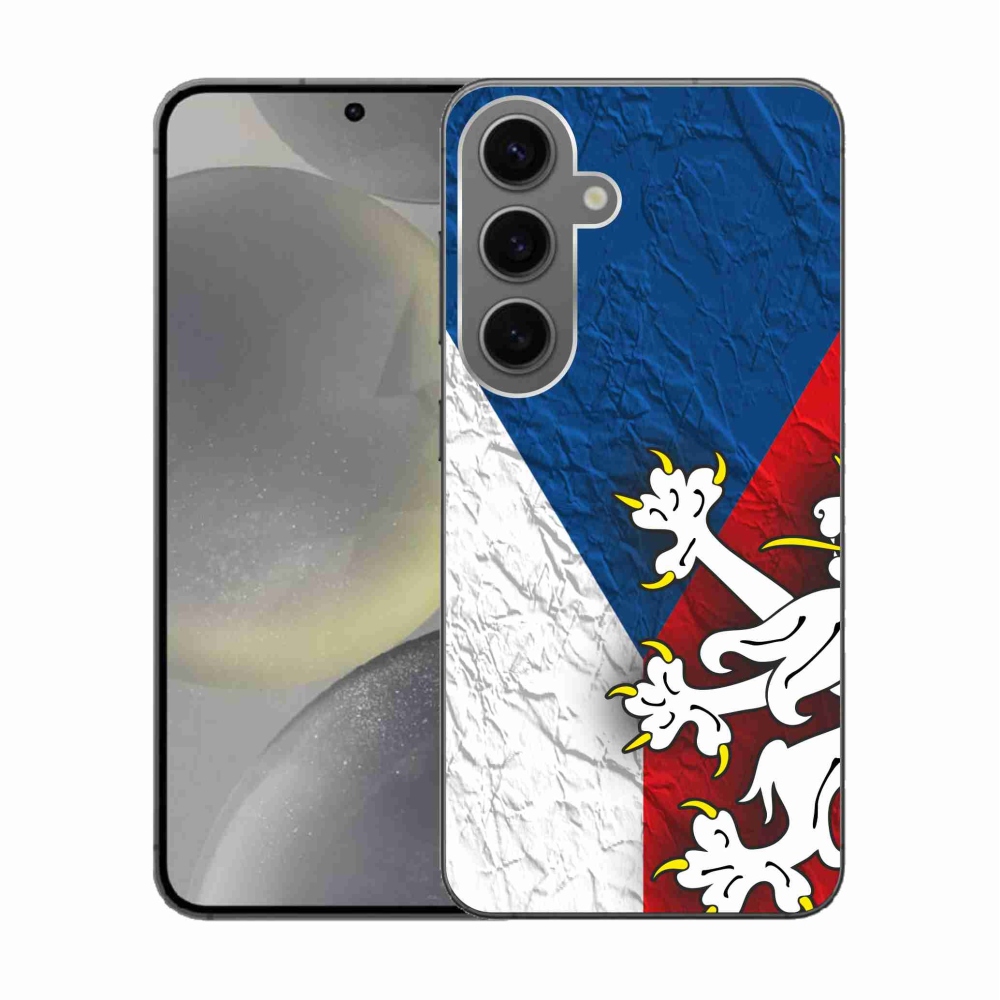 Gélový kryt mmCase na Samsung Galaxy S24 - slovenská vlajka 1