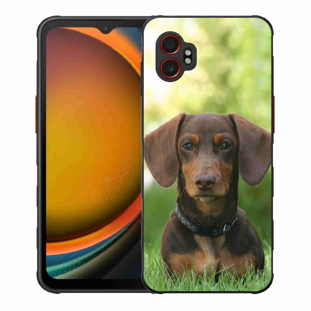 Gélový kryt mmCase na Samsung Galaxy Xcover 7 Pro - hnedý jazvečík