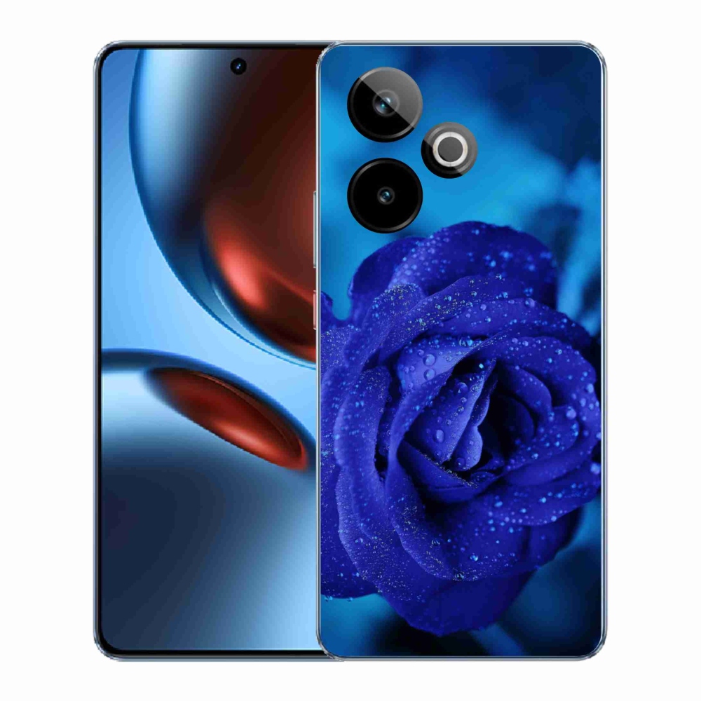 Gélový kryt mmCase na Realme GT 7 5G/GT 7T 5G - modrá ruža