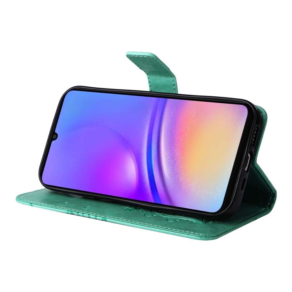 Big Butterfly knižkové púzdro na Samsung Galaxy A06 4G - modrozelené