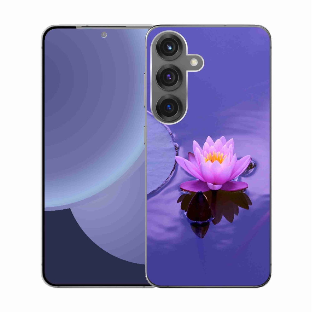 Gélový kryt mmCase na Samsung Galaxy S25 - kvet na hladine