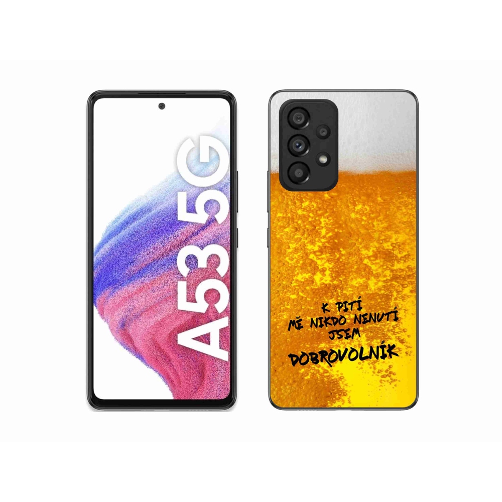 Gélový kryt mmCase na Samsung Galaxy A53 5G - pivný motív 4