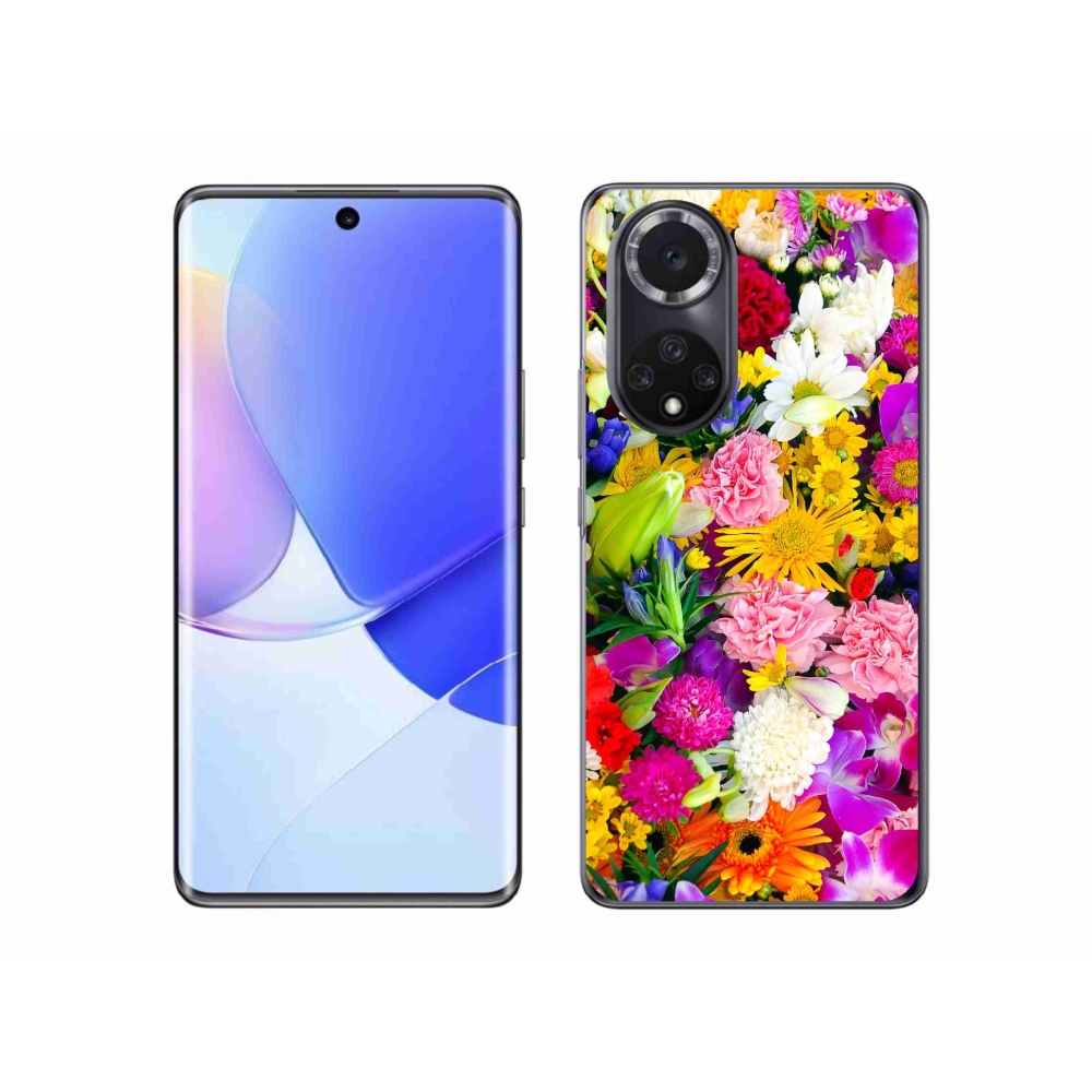 Gelový kryt mmCase na Huawei Nova 9 - květiny 12