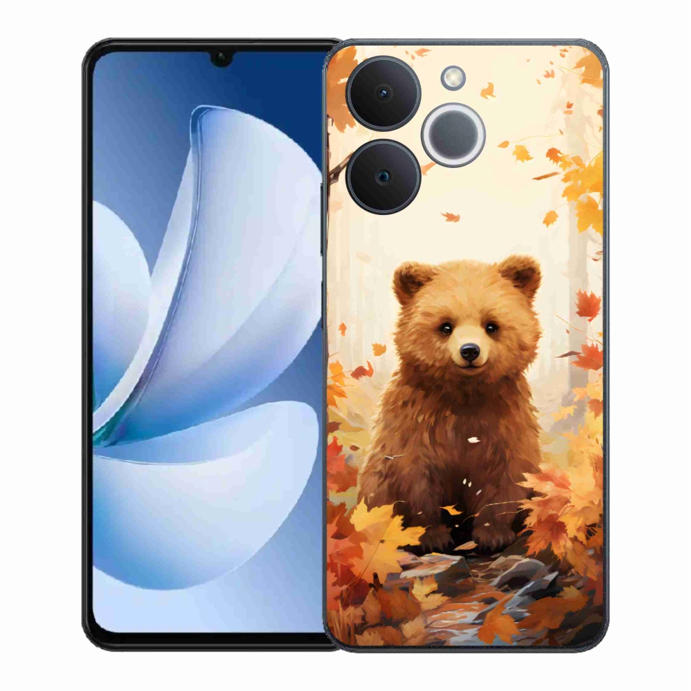 Gélový kryt mmCase na Realme Note 70T - medveď v lese