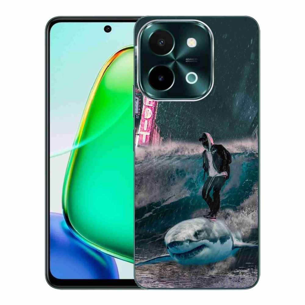 Gélový kryt mmCase na Vivo Y28 - žralok