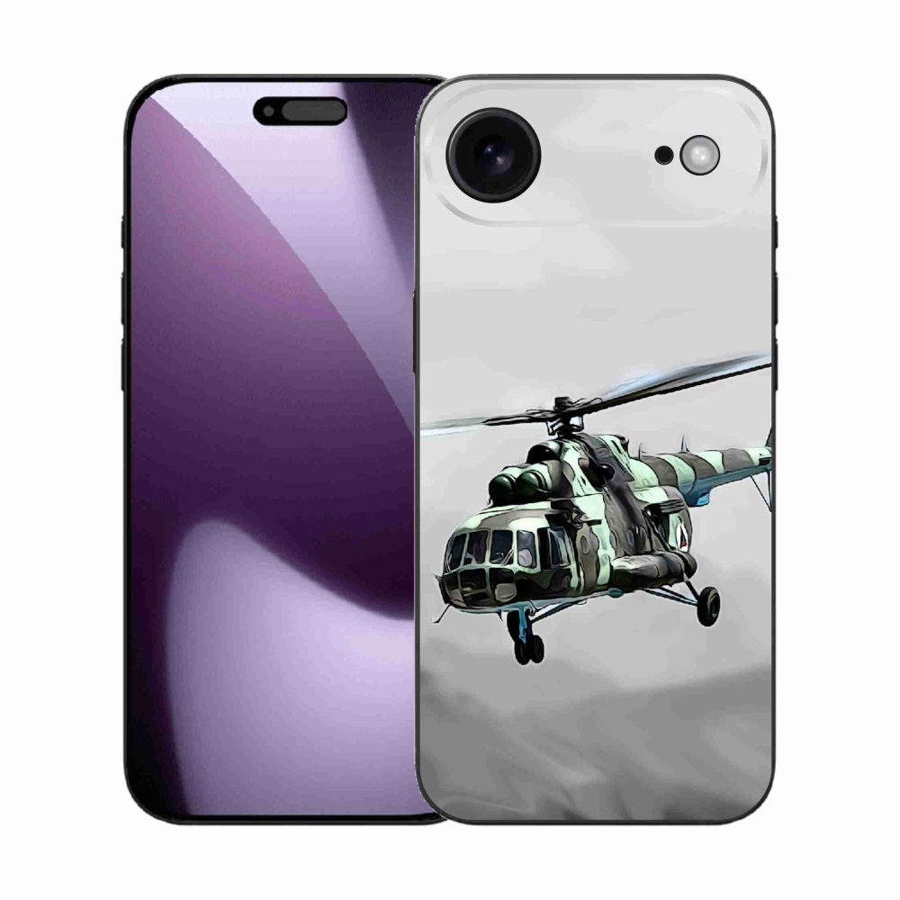 Gélový kryt mmCase na iPhone 17 Air - vojenský vrtuľník