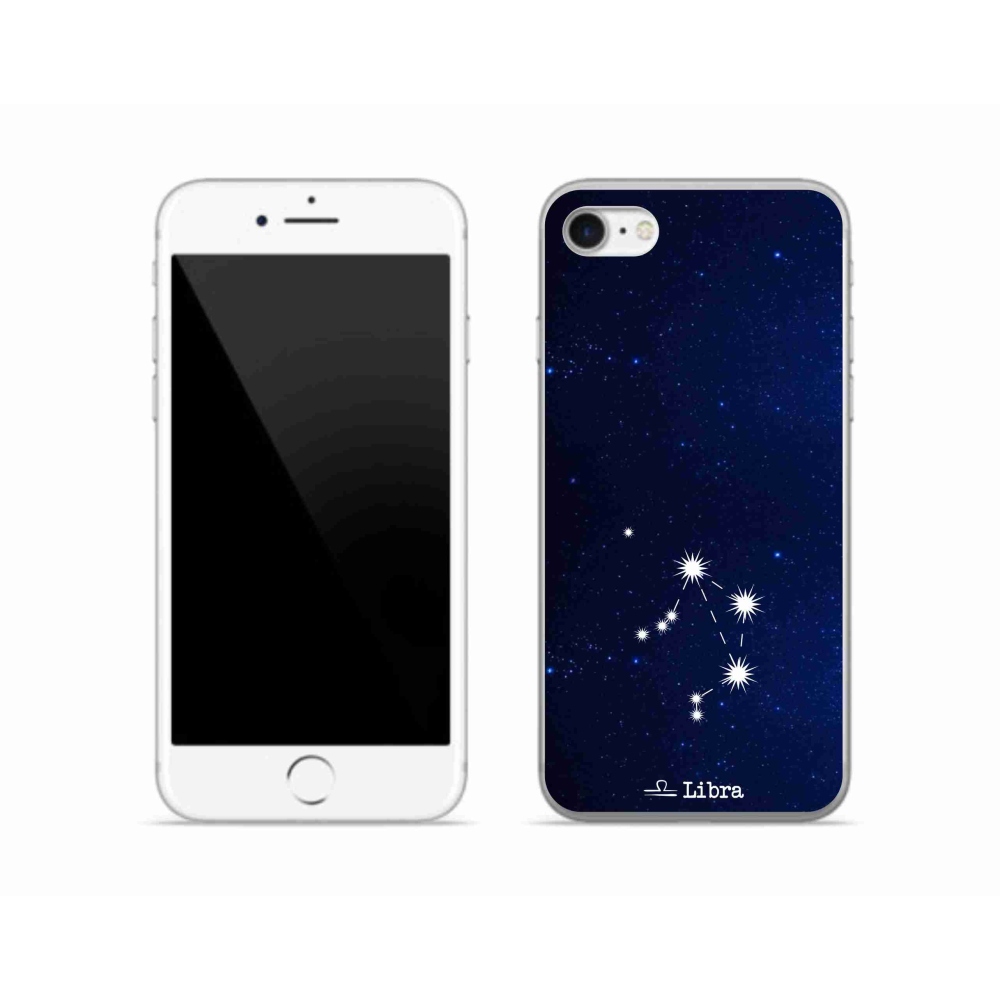 Gélový kryt mmCase na iPhone SE (2022) - súhvezdie Váhy