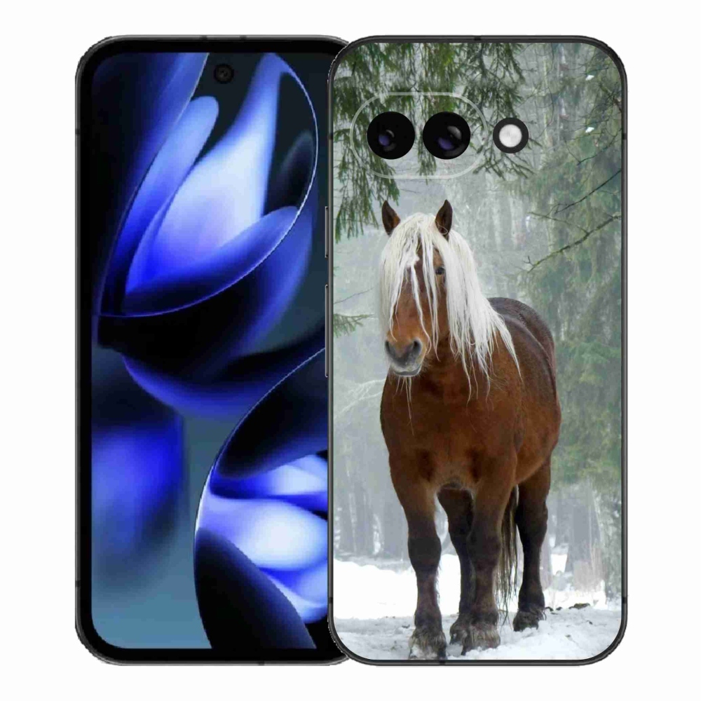Gélový kryt mmCase na Google Pixel 9a - kôň v lese