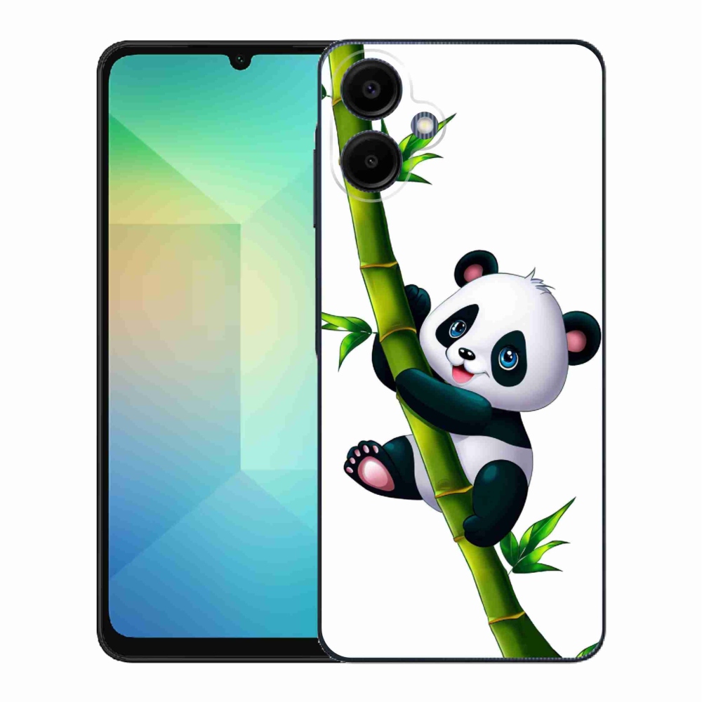 Gélový kryt mmCase na Samsung Galaxy A06 4G - panda na bambuse