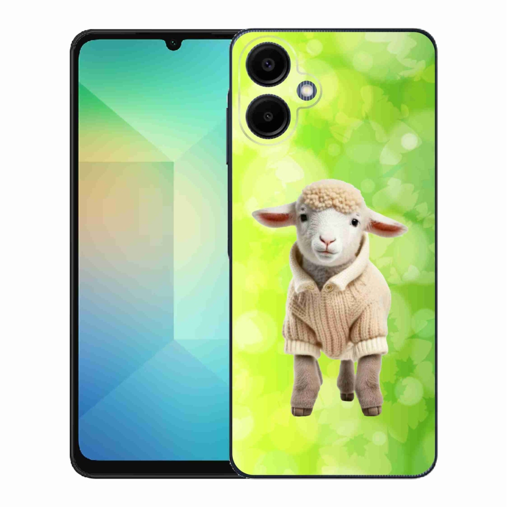 Gélový kryt mmCase na Samsung Galaxy A06 4G - jahňa vo svetri