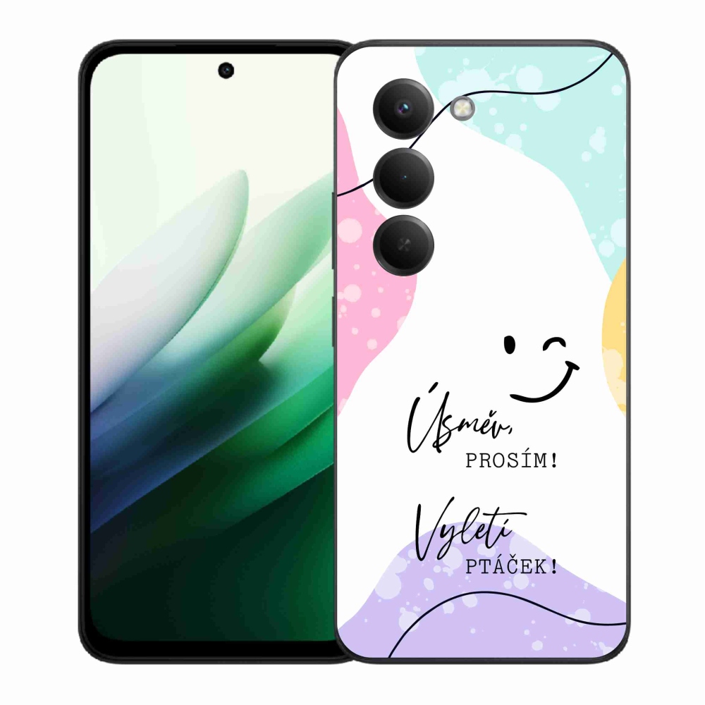 Gélový kryt mmCase na Xiaomi Redmi 15 5G (169mm) - vtipný text 4 biele pozadie