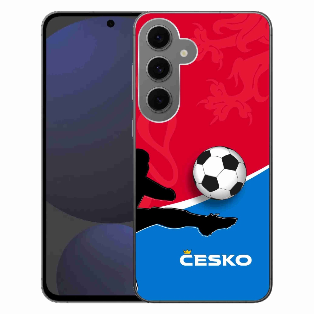 Gélový kryt mmCase na Samsung Galaxy S24 FE - futbal Česko 2