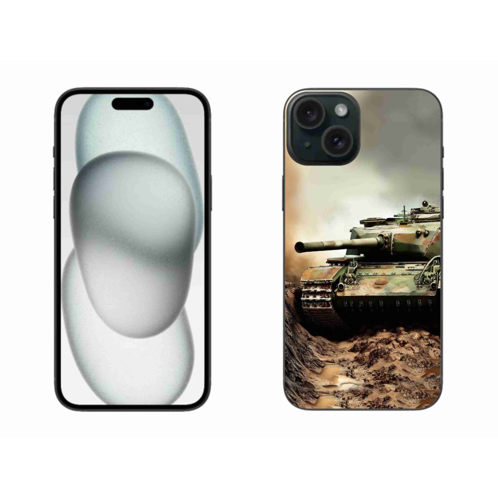 Gélový kryt mmCase na iPhone 15 Plus - tank