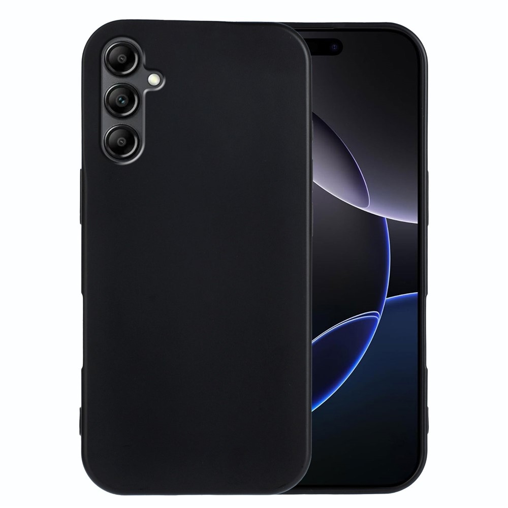 Matný gélový obal na mobil Samsung Galaxy A17 5G - čierny