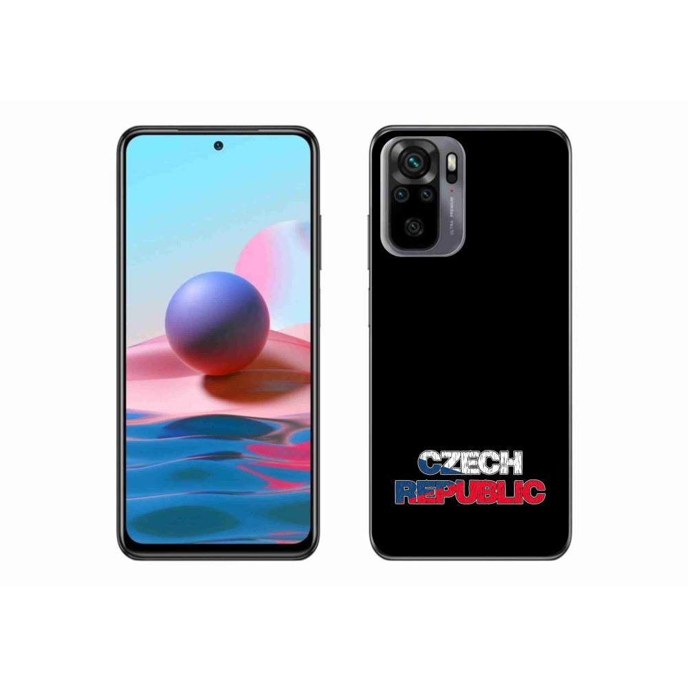 Gélový kryt mmCase na Xiaomi Redmi Note 10S - Czech Republic čierne pozadie