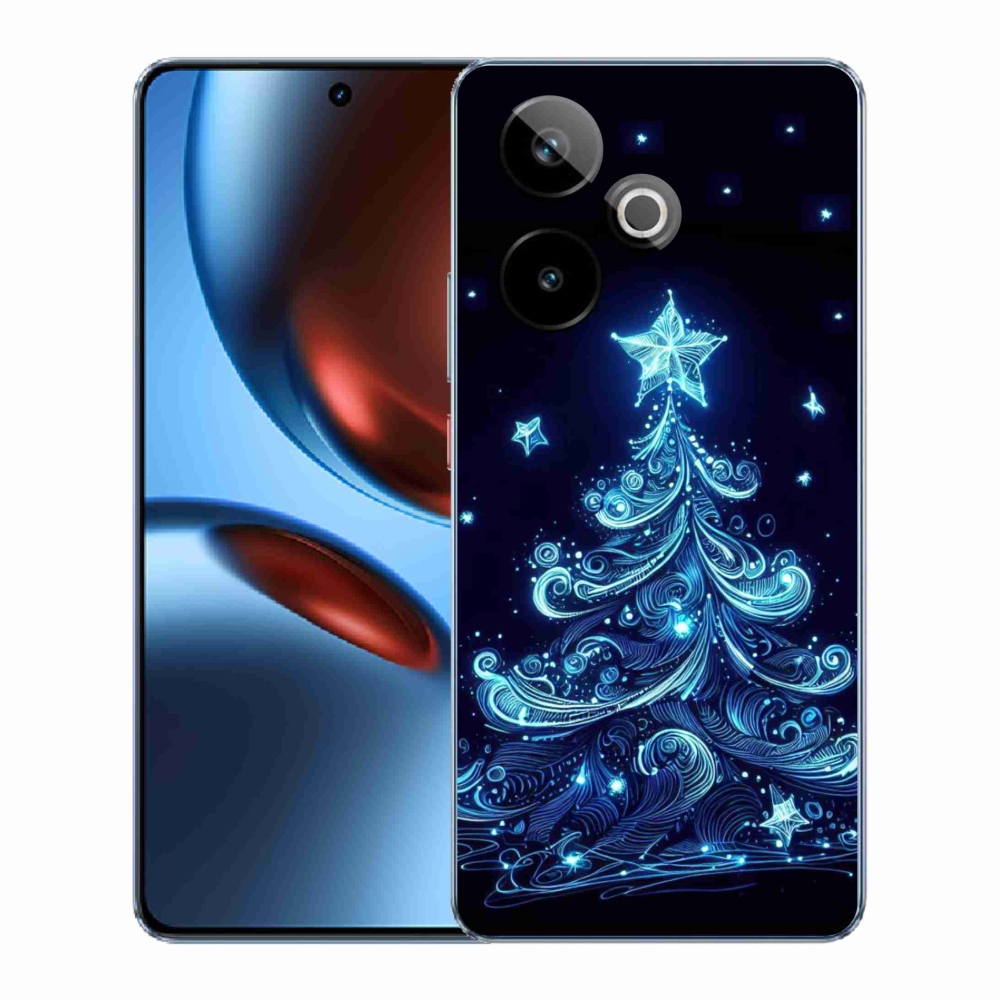Gélový kryt mmCase na Realme GT 7 5G/GT 7T 5G - neónový vianočný stromček 4