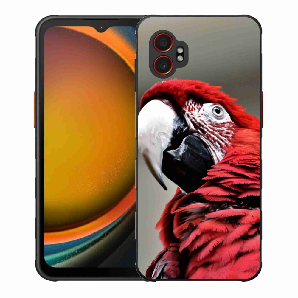 Gélový kryt mmCase na Samsung Galaxy Xcover 7 Pro - papagáj ara červený