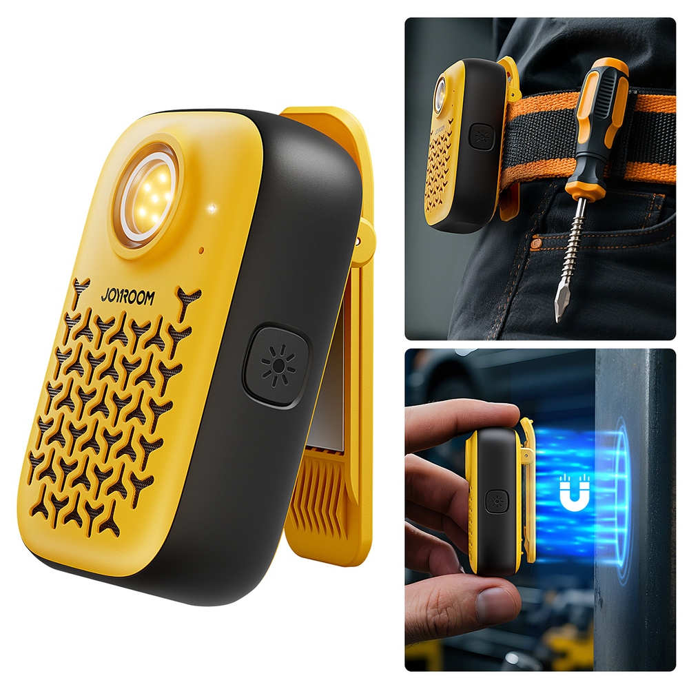Joyroom Maya JR-MS03 prenosný Bluetooth reproduktor so svietidlom - žltý