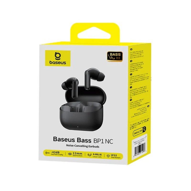 Bezdrôtové slúchadlá do uší Baseus Bass BP1 NC, farba Galaxy Blue