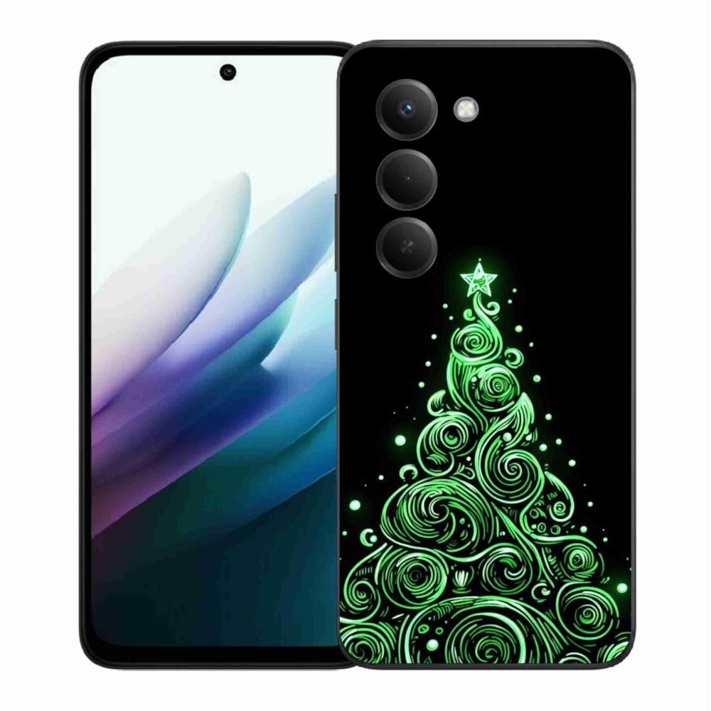 Gélový kryt mmCase na Xiaomi Redmi 15 4G/5G (171mm) - neónový vianočný stromček 3