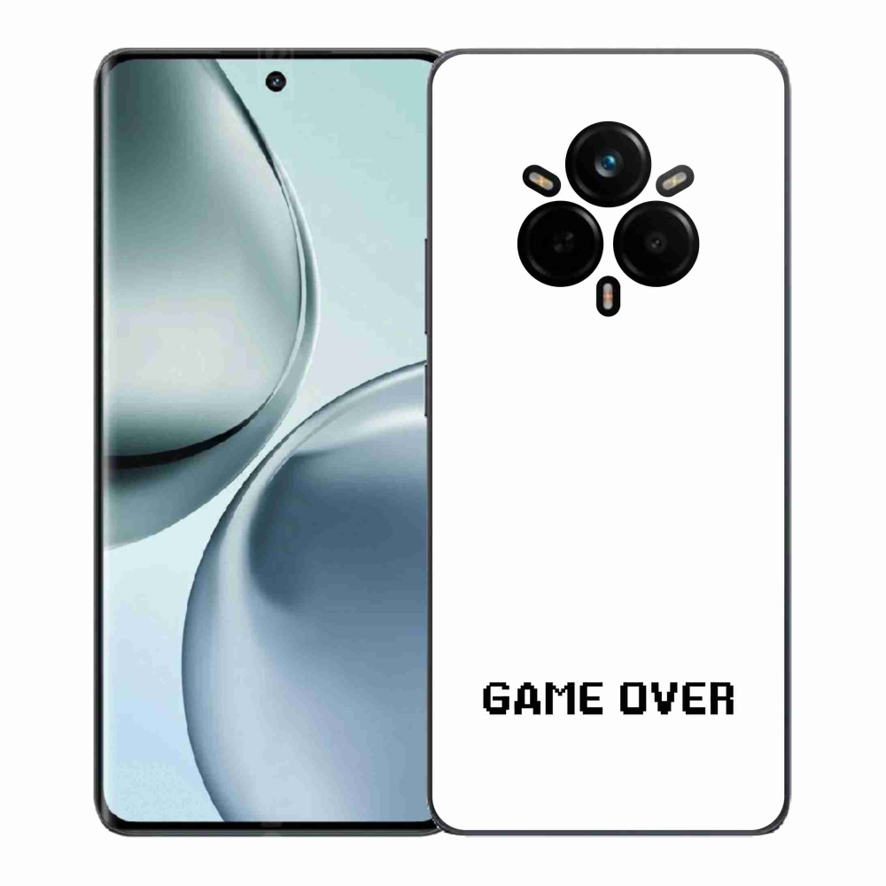 Gélový kryt mmCase na Realme 14 Pro+ 5G - game over biele pozadie