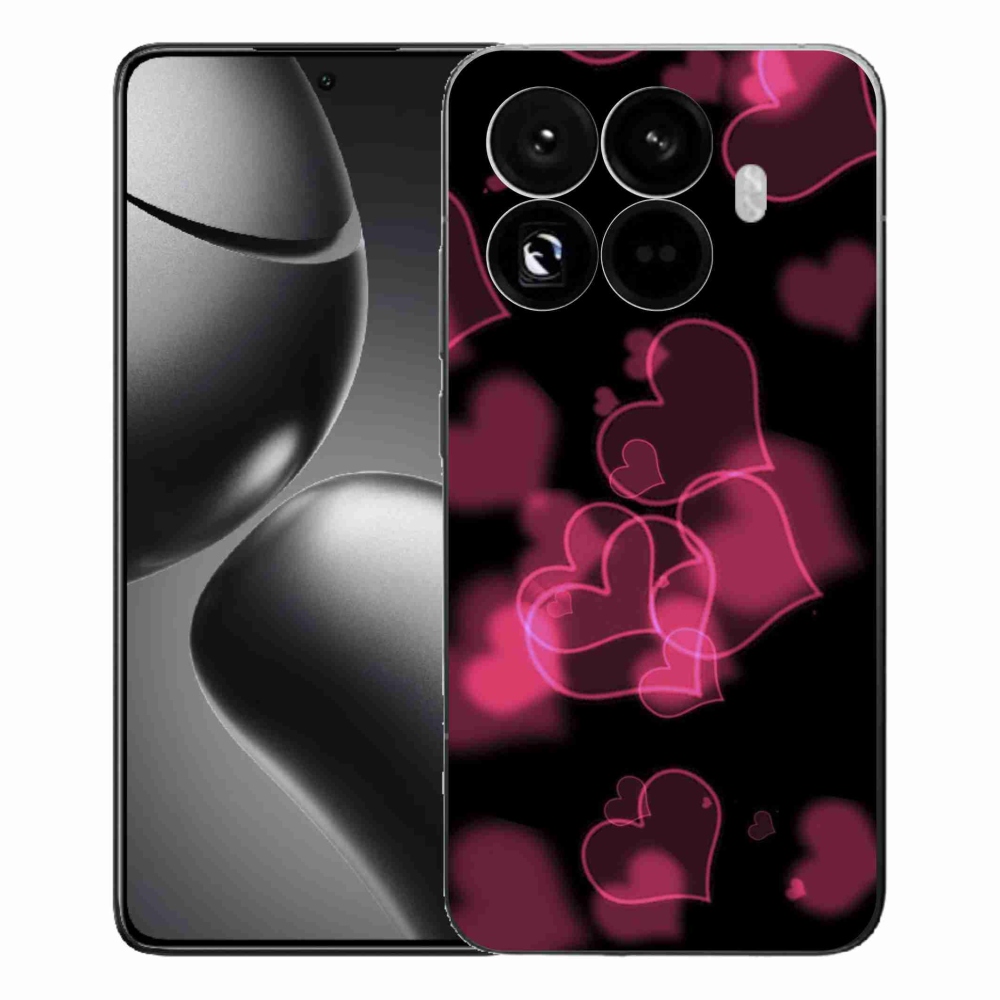 Gélový kryt mmCase na Xiaomi 15T Pro - červené srdiečka