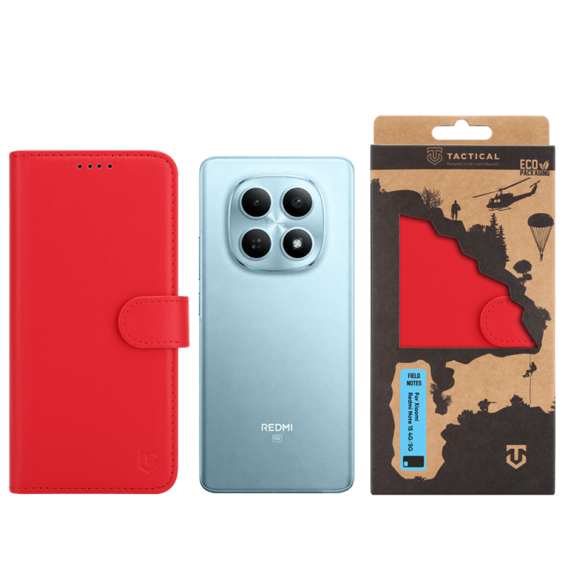 Taktické poznámky do poľa pre Xiaomi Redmi Note 15 4G/5G Red