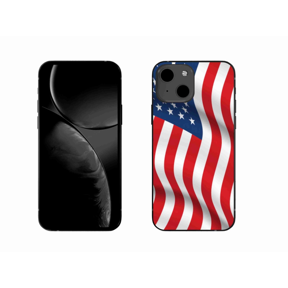 Gélový kryt mmCase na mobil iPhone 13 6.1 - USA vlajka
