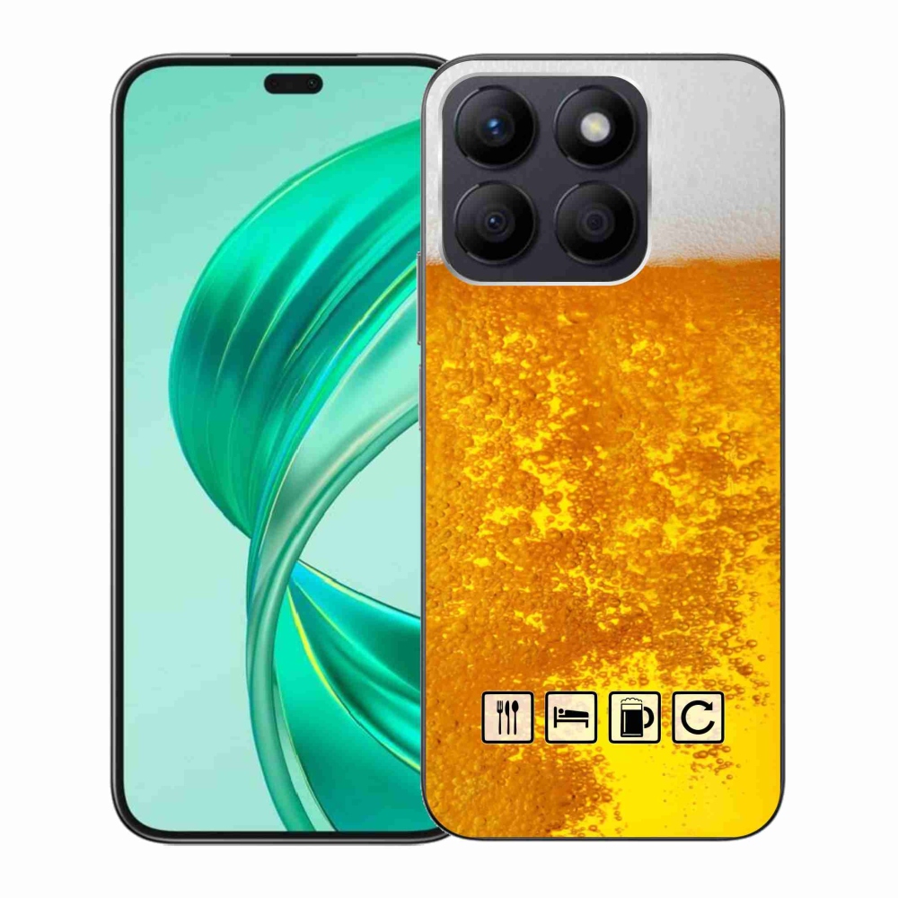 Gélový kryt mmCase na Honor X8b - pivný motív 3