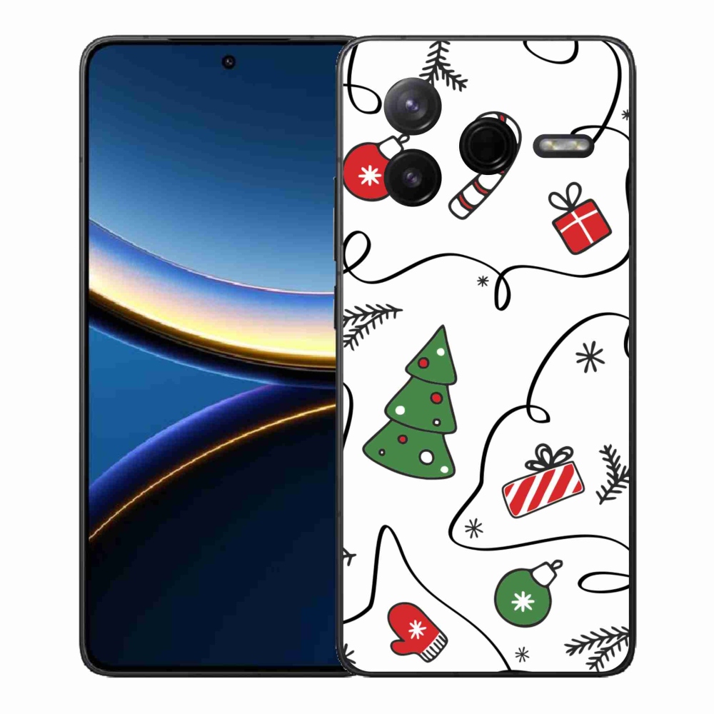 Gélový kryt mmCase na Xiaomi Poco F7 Pro - vianočné motívy