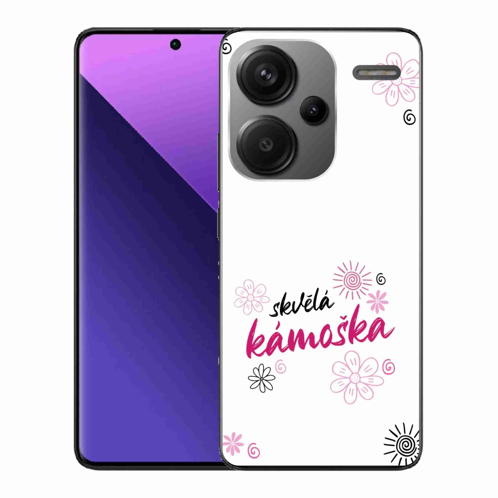 Gélový kryt mmCase na Xiaomi Redmi Note 13 Pro+ 5G - skvelá kamoška biele pozadie